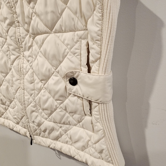 Ralph Lauren Equestrian Crest Quilted Vest Women's Large Cream Quiet Luxury 🐎✨ - Picture 8 of 12